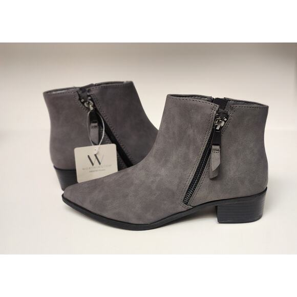 Worthington Brookdale Block Heel Pointed-toe Textured Ankle Boots Size 6.5M - Picture 5 of 12